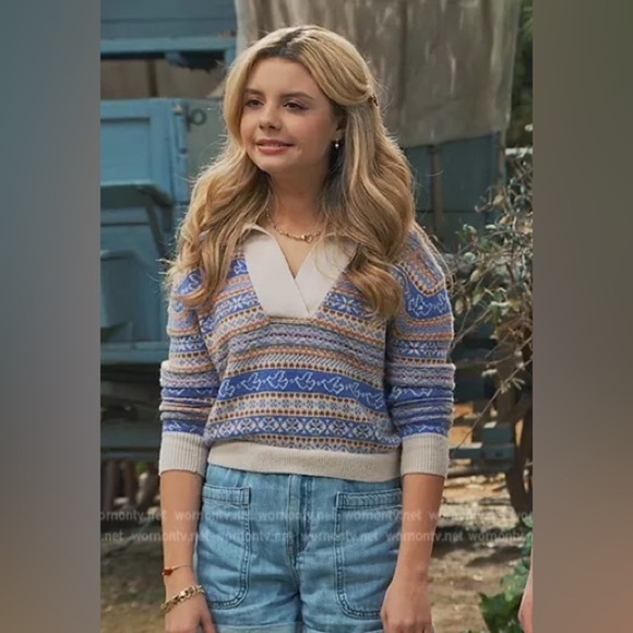 J. Crew Fair Isle Johnny Collar Vneck Sweater Size XS - Picture 14 of 14